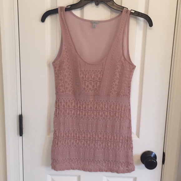Charlotte Russe Tops - Charlotte Russe sheer lace tank top